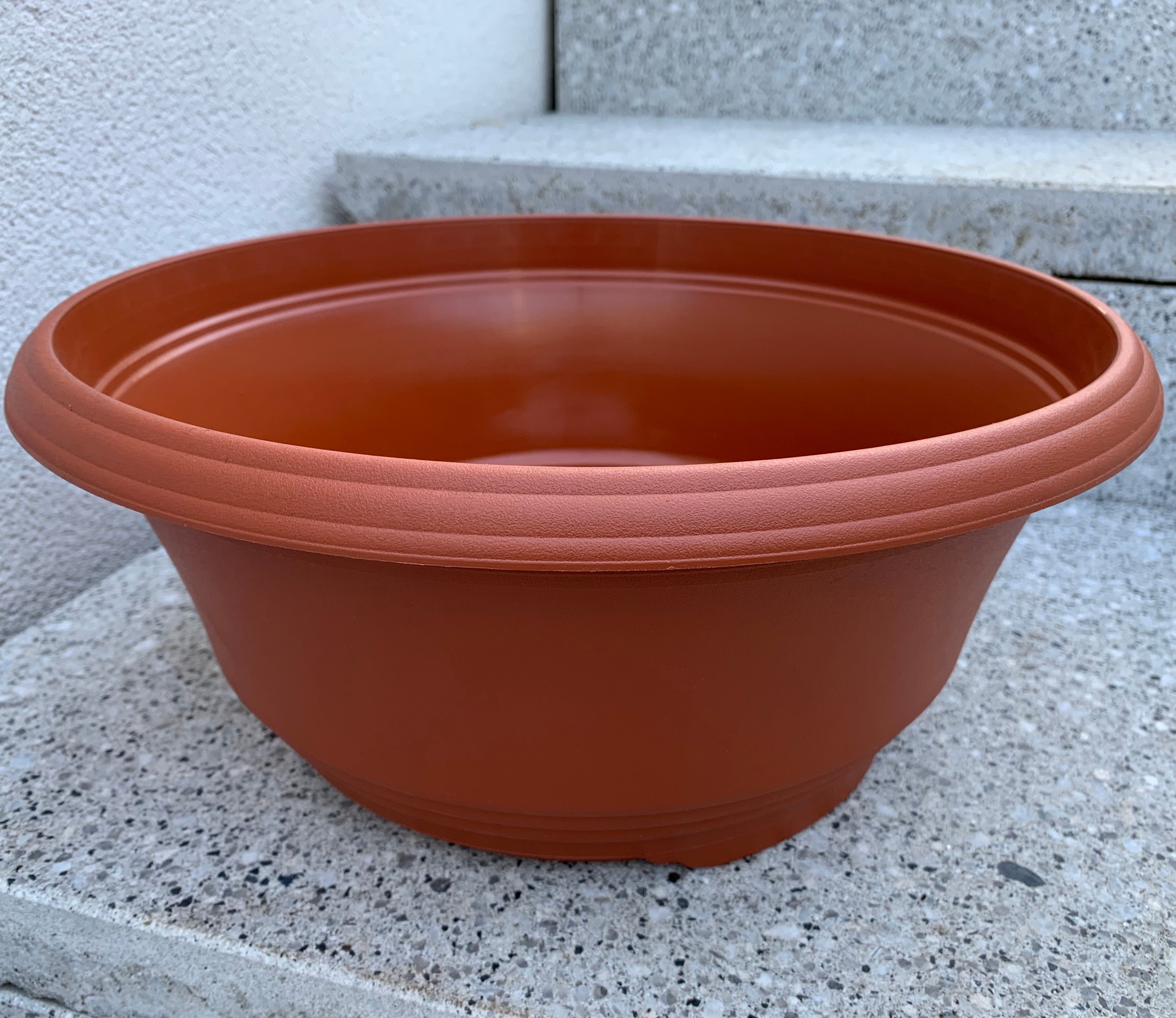 13 inch Terracotta Plastic Container